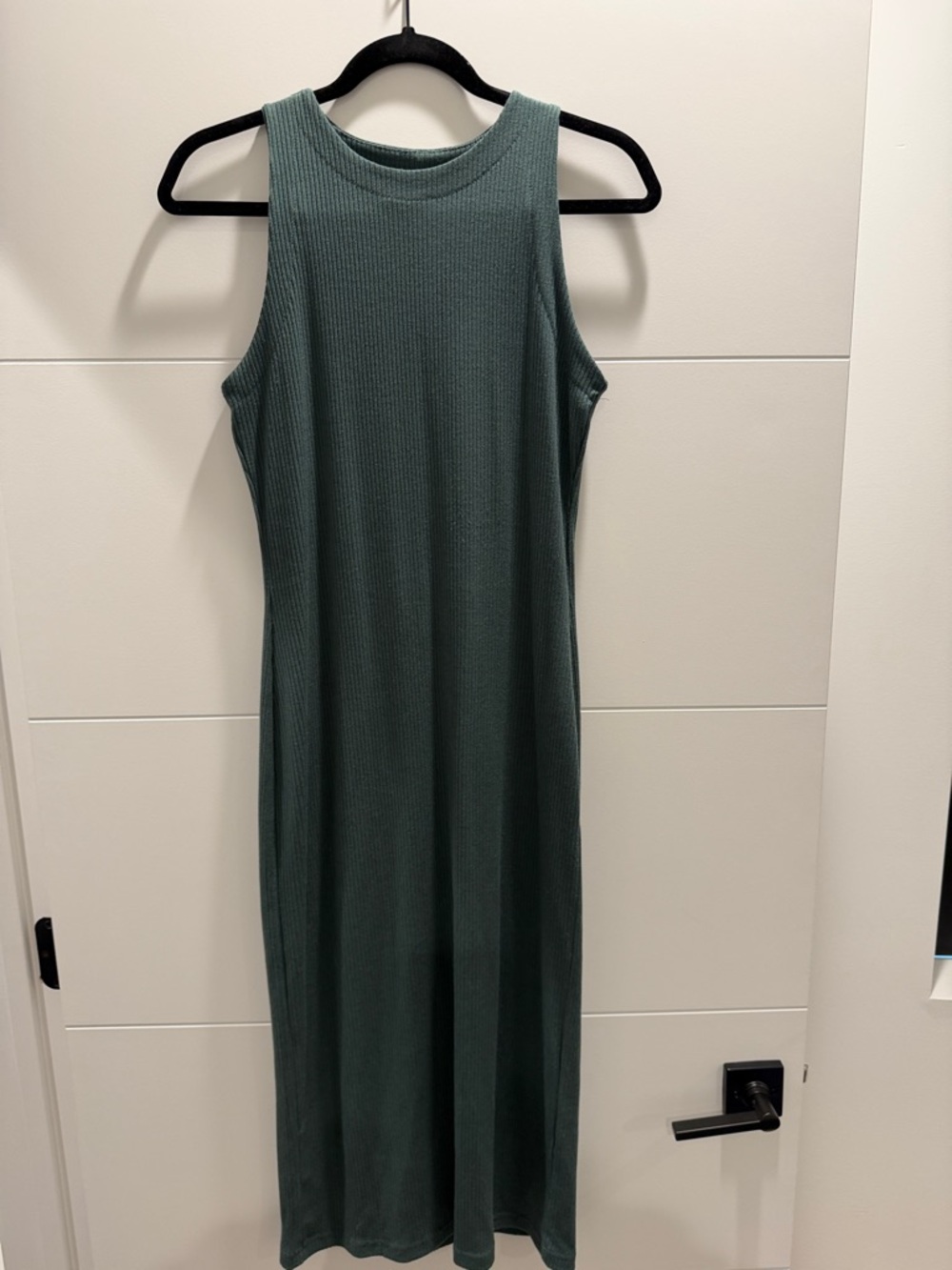 Workshop Republic Clothing Sleeveless Ribbed Maxi Dress - Teal